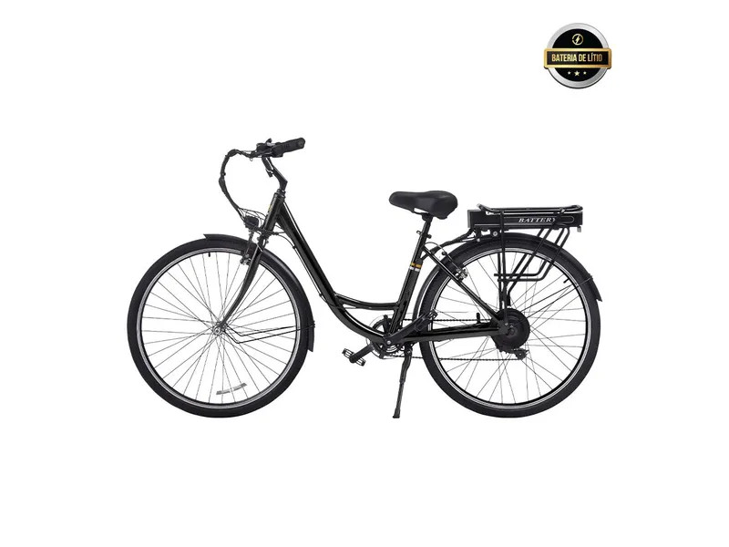 Bicicleta Eletrica Hawk 350W HW351 Wind Bat 36V 7.5AH Black